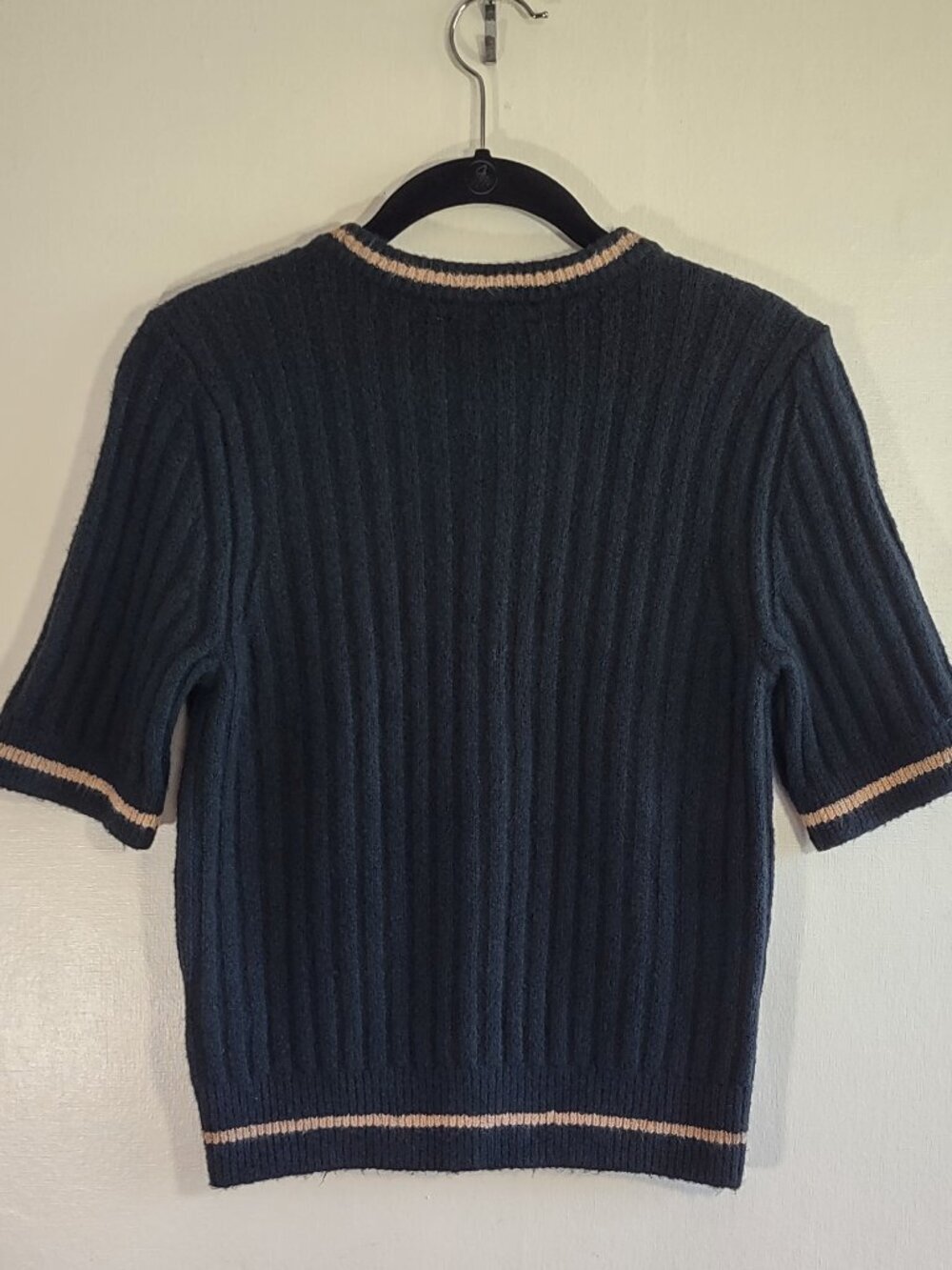 Madewell Puff Sleeve Cardigan Size Small Merino Blend Soft Knit Preppy Capsule - Picture 5 of 7